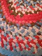 2 Rag rugs 46 1/2"×34" 48 1/2"×28"