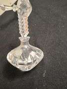 3 Vintage Astral Hand made crystal cut glass bottles made in Korea