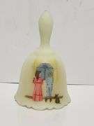 GLOWS Fenton yellow custard satin limited edition bell