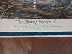 Terry Redlin "The Sharing Season II" 24 1/2"×17"