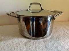 Tramontina 6 QT Stock Pot, 18/10 Stainless Steel with lid