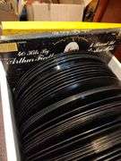 Box of albums variety Queen, Bob Dillon, Folk songs, and more