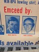 Vintage WJR Bowling Poster.