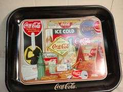 Coca-Cola tray and The Ladies Home Journal tray