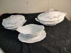 Bavaria China serving dishes serving bowls with lids & gravy boat