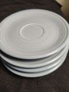 Blue Fiesta 8 cups and 8 saucers