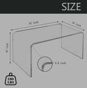 Rectangle Acrylic Coffee Table w/ Rounded Edges NIB