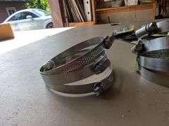 New Hose Clamps Small Fuel Lines Large New