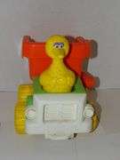 Sesame Street Big Bird Dump Truck and Wind-up Radio (works)