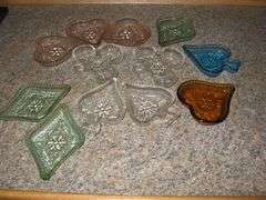 SMALL CANDY-COIN-NUTS DISH-CARD RELATED-CLOVER-HEART