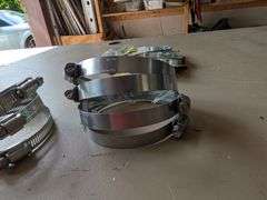 New Hose Clamps Small Fuel Lines Large New