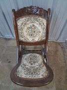 Folding wooden rocking chair