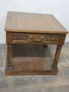 Vintage Lane 2-Tier End Table with Drawer