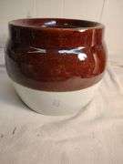 Antique 2 toned bean pot and vintage bean pot