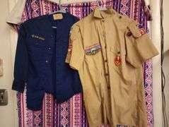 3 Boy Scout shirts and 1 pair of pants