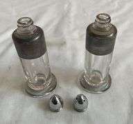 MCM Glass & Copper Salt & Pepper Shaker Set