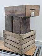 Set of 4 Vintage Wooden Crates. 11A