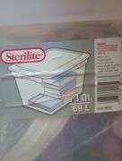 73qt Sterilite tote with flowers
