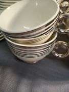 Smith&Taylor Platinum band China set- 26 cups 26 saucers