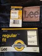 Lee Men’s Jeans, 34 x 30,  Regular Fit, Straight Leg, Double Black, 2008908, NWT