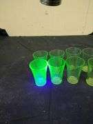 8 Vaseline coridial glasses