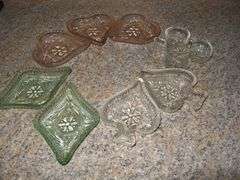 SMALL CANDY-COIN-NUTS DISH-CARD RELATED-CLOVER-HEART