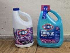Clorox Scented Bleach & Laundry Sanitizer (Both New). 5E