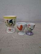 Glass variety with pink glass, egg cups, and more. 2a