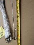 Knife Assortment New Gisu Serrat Knife, 12 new 12 inch skewers, meat fork, sharpener rod