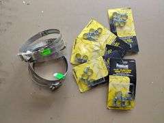New Hose Clamps Small Fuel Lines Large New