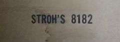 Vintage Stroh's Light Beer Mirror (Stroh's 8182)