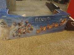 RUDOLPH ISLAND OF MISFIT TOYS SANTAS SLEIGH AND REINDEER TEAM