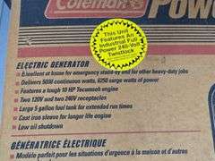 Coleman Powermate Electric Generator