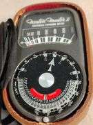 Weston Master II universal exposure meter and Sekonic twin mate light meter