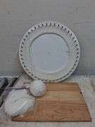 Weaving circle and rectangular board. 1c