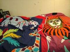 2 African flag banners