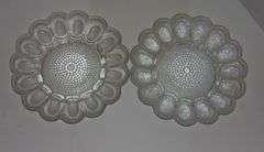 2 Lovely Egg Plates