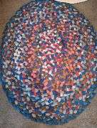 2 Rag rugs 40"×30" 41"×29"