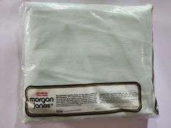 NOS Vintage Morgan Jones mint colored Double Fitted Sheet