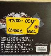 Harley Davidson Chrome Helmet 97100-00V/002L, Size XL, Black Chrome