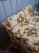 Floral loveseat