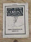 Antique Corona Typewriter No. 3 with Manual (BIN $200). FR