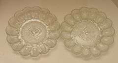 2 Lovely Egg Plates