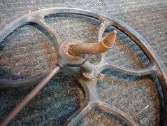 Antique Singer treadle sewing machine wheel