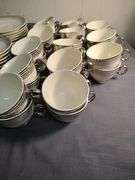 Smith&Taylor Platinum band China set- 26 cups 26 saucers