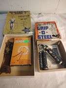 2 Vintage work out equipment in boxes
