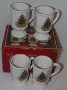 Pfaltzgraff Christmas Mugs (4) In Original Box