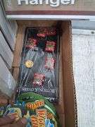 Nib water bomb grenades, christmas cards, button covers, and travel hanger. 3c