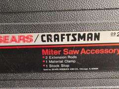 Craftsman miter saw accessory kit in case