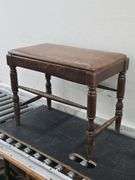 Vintage Upholstered Stool / Bench. 6E